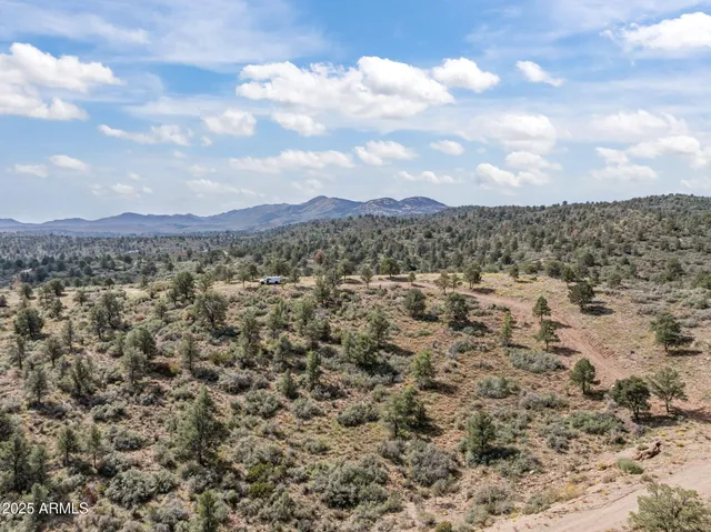 a view of city and mountain