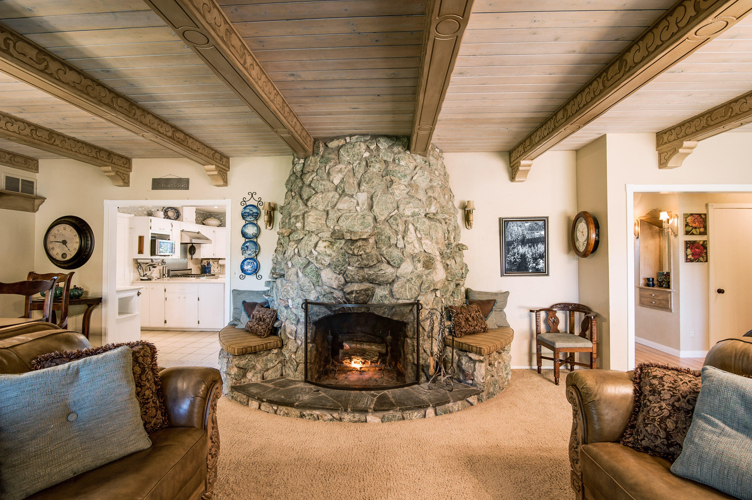 2620 Janin Way Solvang, CA 93463 - Photo 4 of 24 a living room with furniture and a fireplace