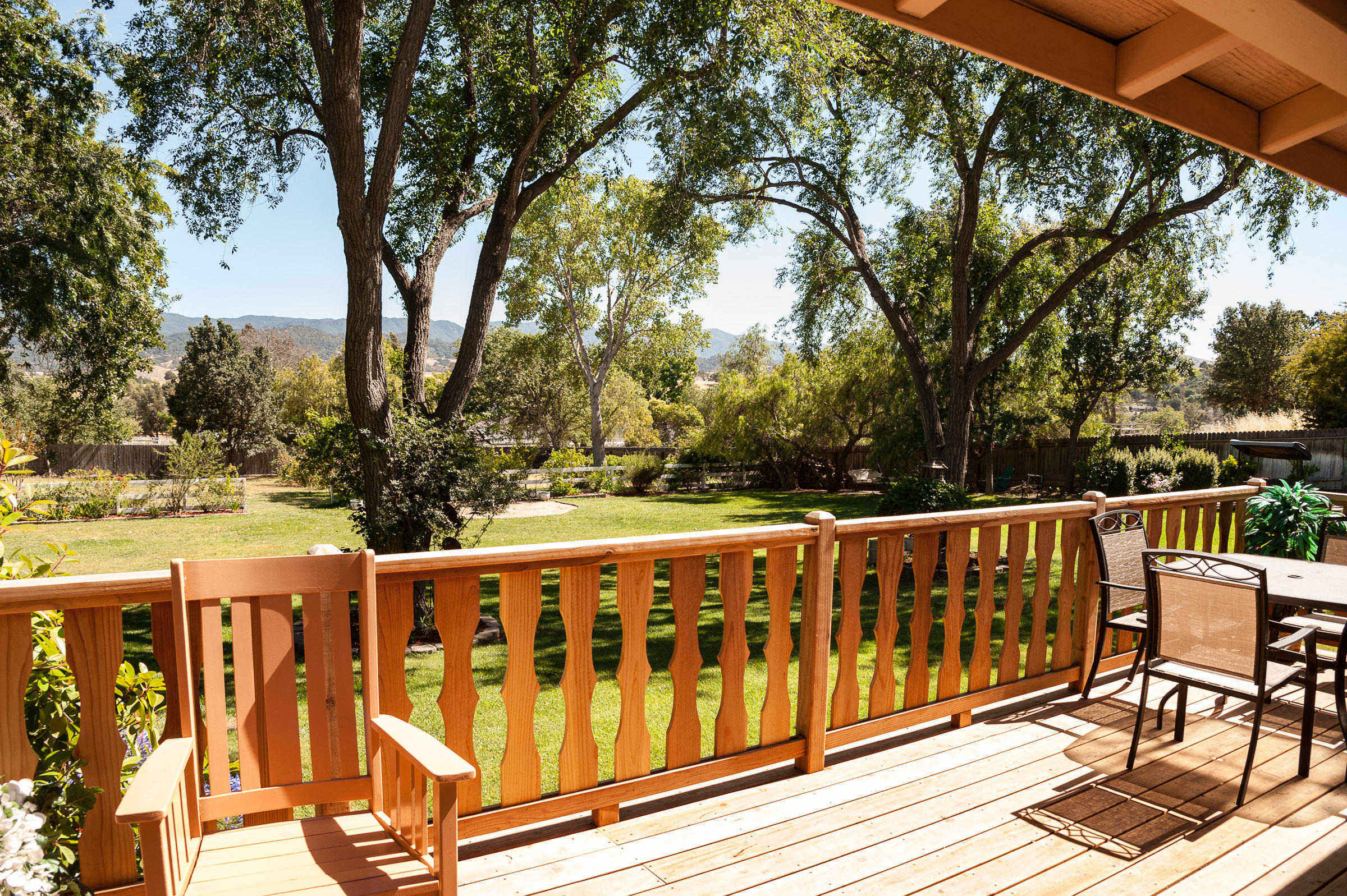 2620 Janin Way Solvang, CA 93463 - Photo 7 of 24 a view of a wooden deck with trees