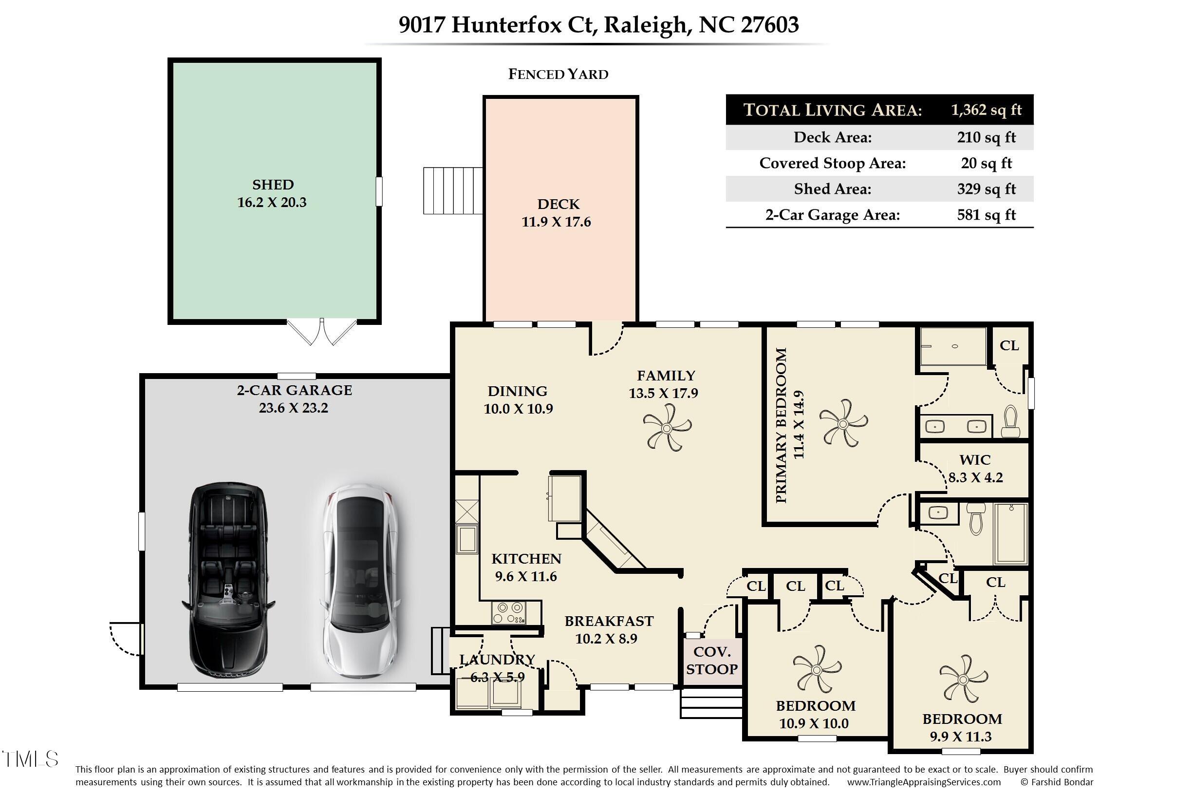 9017 Hunterfox Court Raleigh, NC 27603 - Photo 55 of 55 Floor Plan - MLS Photos - 2 (10)