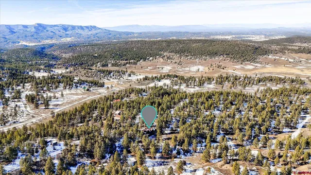 a view of city and mountain