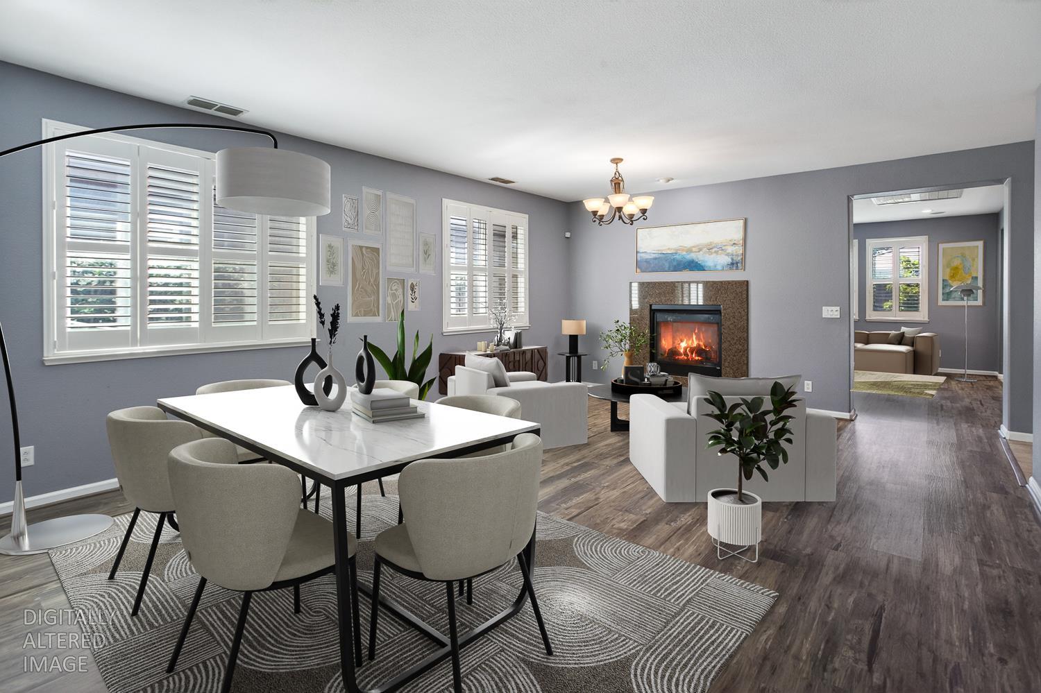 2042 Danforth Way Plumas Lake, CA 95961 - Photo 7 of 56 a view of a dining room with furniture window and wooden floor