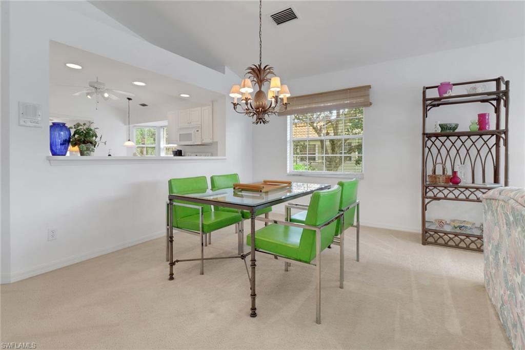 6180 Reserve Circle, Unit 203 Naples, FL 34119 - Photo 8 of 26 Light and Bright dining area