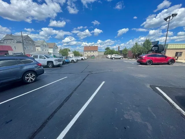 a cars parked on the side of a street