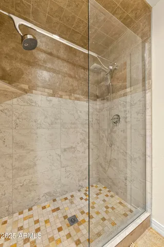 a living room with large windows