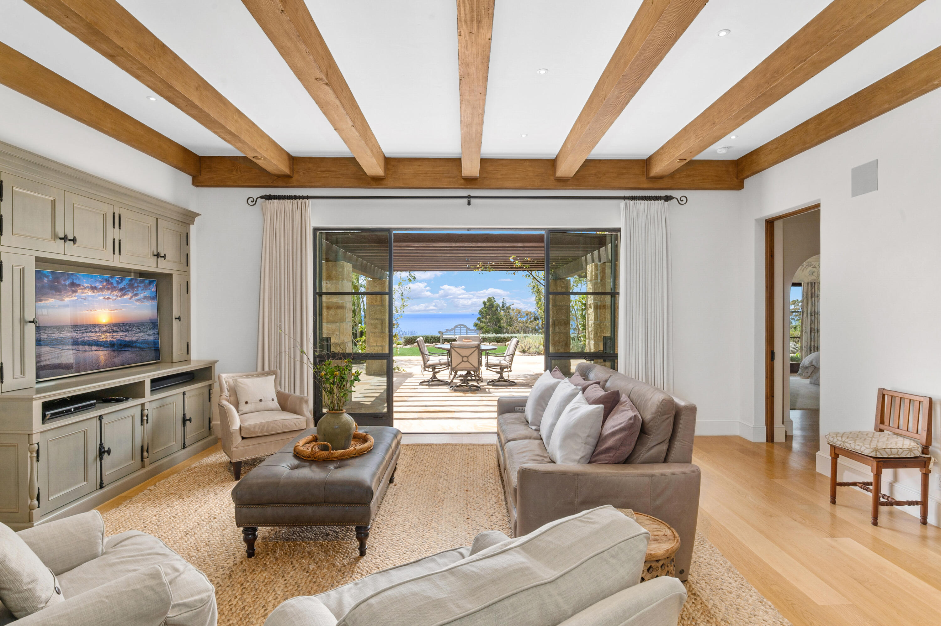 130 Montecito Ranch Lane Summerland, CA 93067 - Photo 12 of 33 a living room with furniture and a flat screen tv