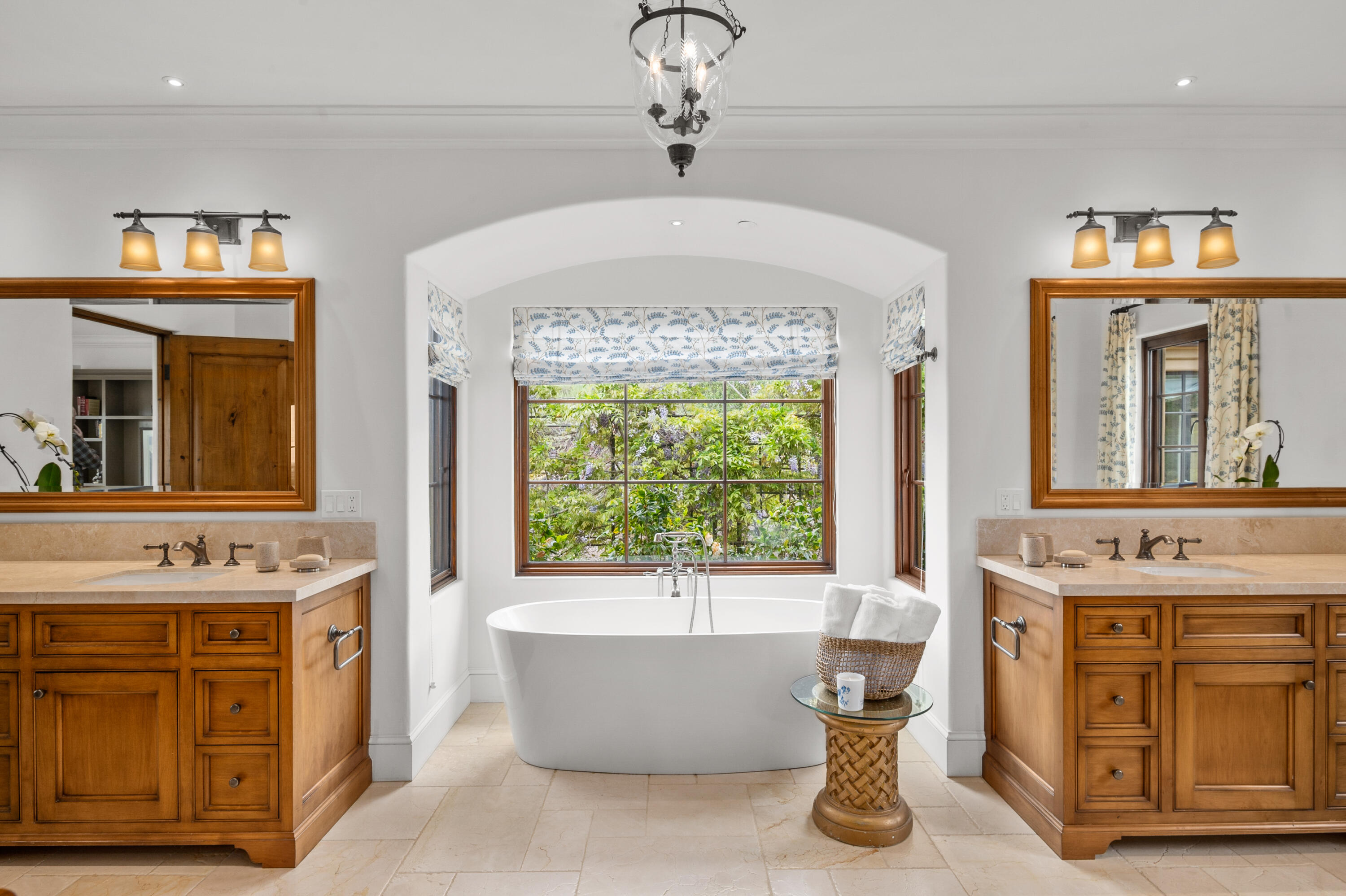 130 Montecito Ranch Lane Summerland, CA 93067 - Photo 16 of 33 a bathroom with a tub sink and mirror
