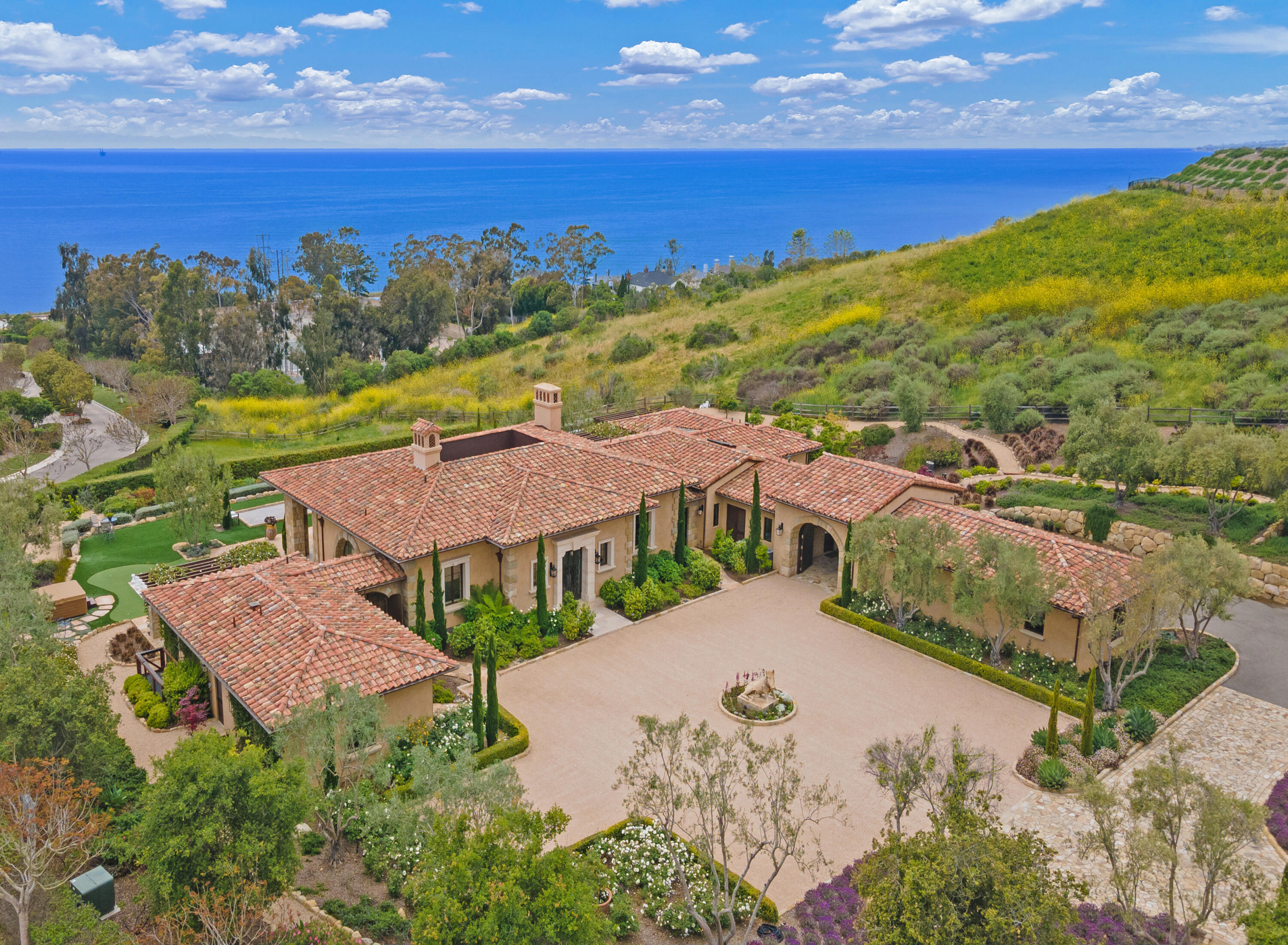 130 Montecito Ranch Lane Summerland, CA 93067 - Photo 3 of 33 an aerial view of residential houses with outdoor space