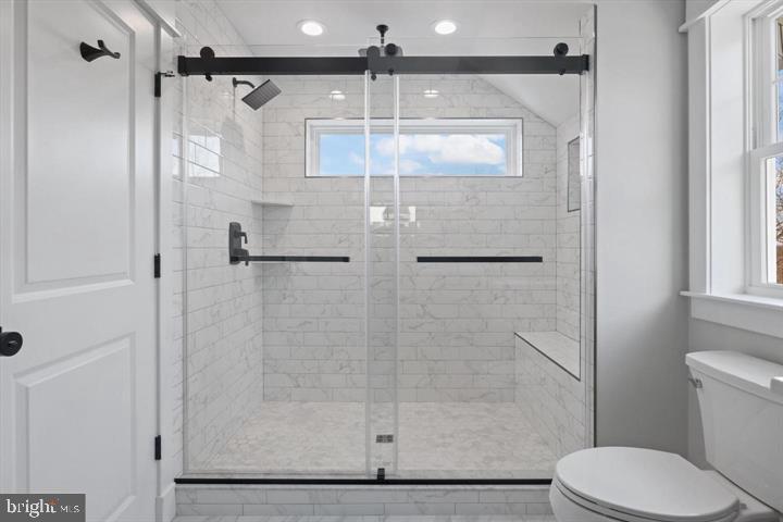 2806 Norbeck Road Silver Spring, MD 20906 - Photo 17 of 36 a bathroom with a shower and toilet