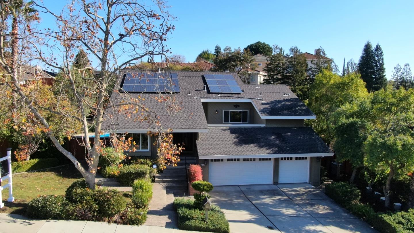 7054 Morecambe Drive San Jose, CA 95120 - Photo 11 of 50 an aerial view of a house with a yard basket ball court and outdoor seating