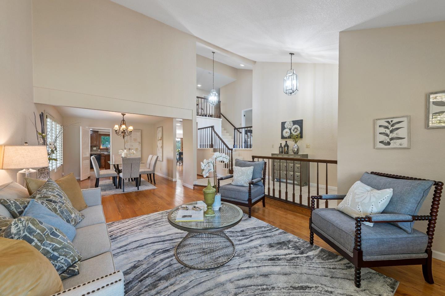 7054 Morecambe Drive San Jose, CA 95120 - Photo 19 of 50 a living room with furniture and wooden floor