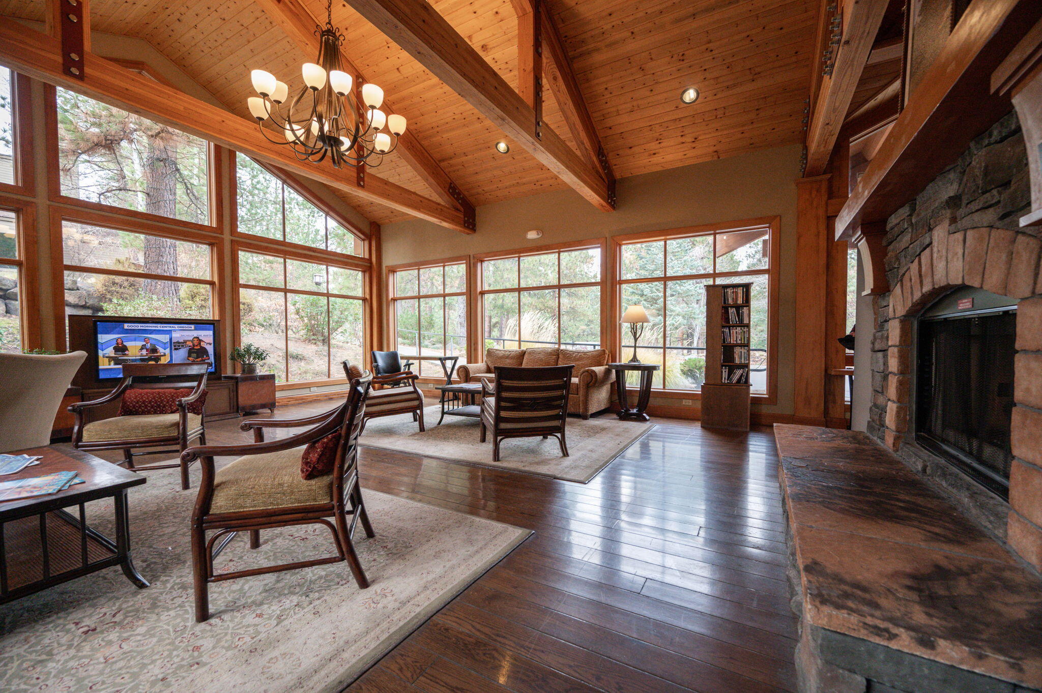 18575 Southwest Century Drive, Unit 232 Bend, OR 97702 - Photo 31 of 37 a view of a dining room with furniture window and wooden floor