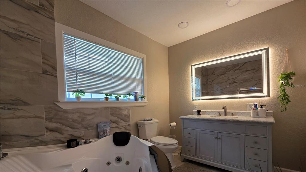 13330 Fort King Road Dade City, FL 33525 - Photo 14 of 43 a bathroom with a sink mirror bathtub and toilet