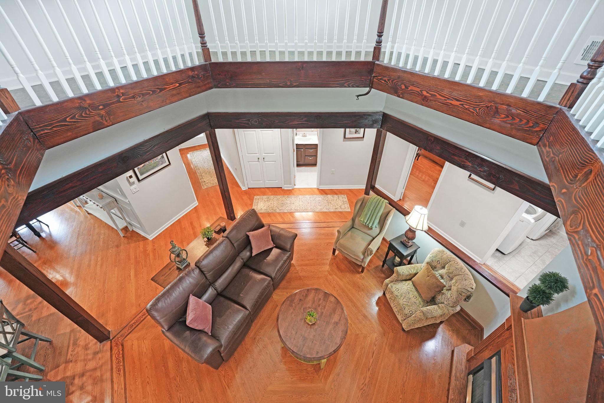 4208 High Ridge Road Haymarket, VA 20169 - Photo 35 of 62 Upper Level Walkway Overlooks Living Room.