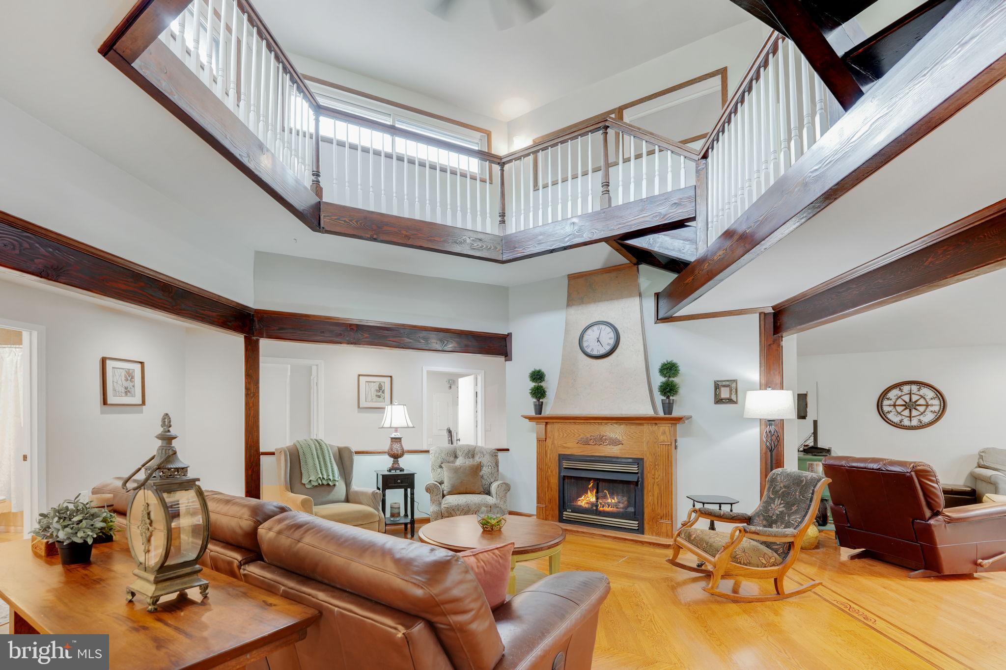 4208 High Ridge Road Haymarket, VA 20169 - Photo 9 of 62 Spacious Living Room with Cozy Gas Fireplace.