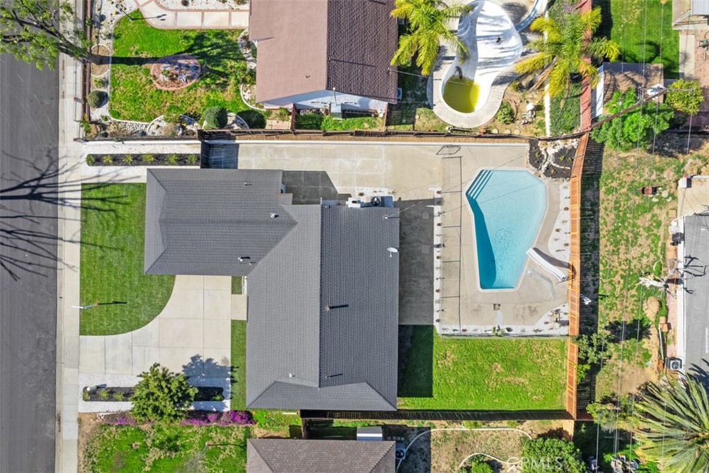5417 Peacock Lane Riverside, CA 92505 - Photo 8 of 44 an aerial view of a house with a garden and plants