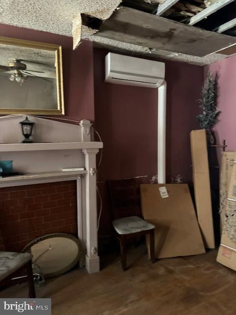 518 South 55th Street Philadelphia, PA 19143 - Photo 30 of 49 a living room with furniture and a fireplace