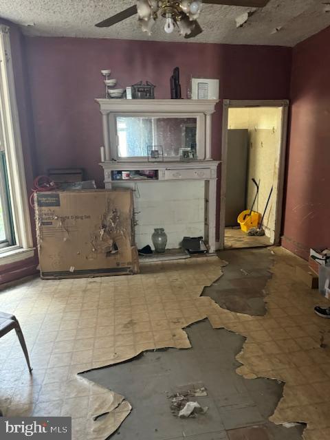 518 South 55th Street Philadelphia, PA 19143 - Photo 36 of 49 a living room with granite countertop furniture and fireplace