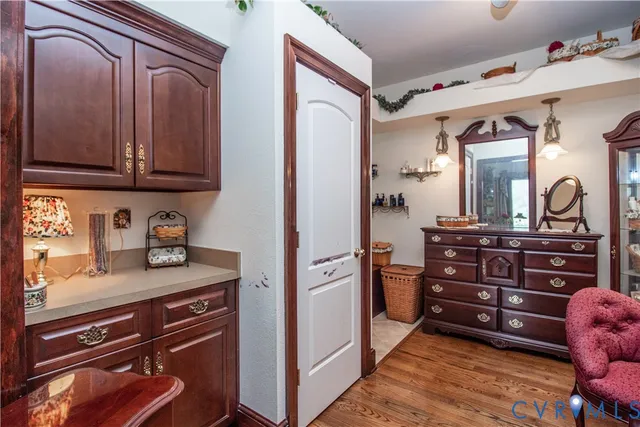a bathroom with a tub and shower