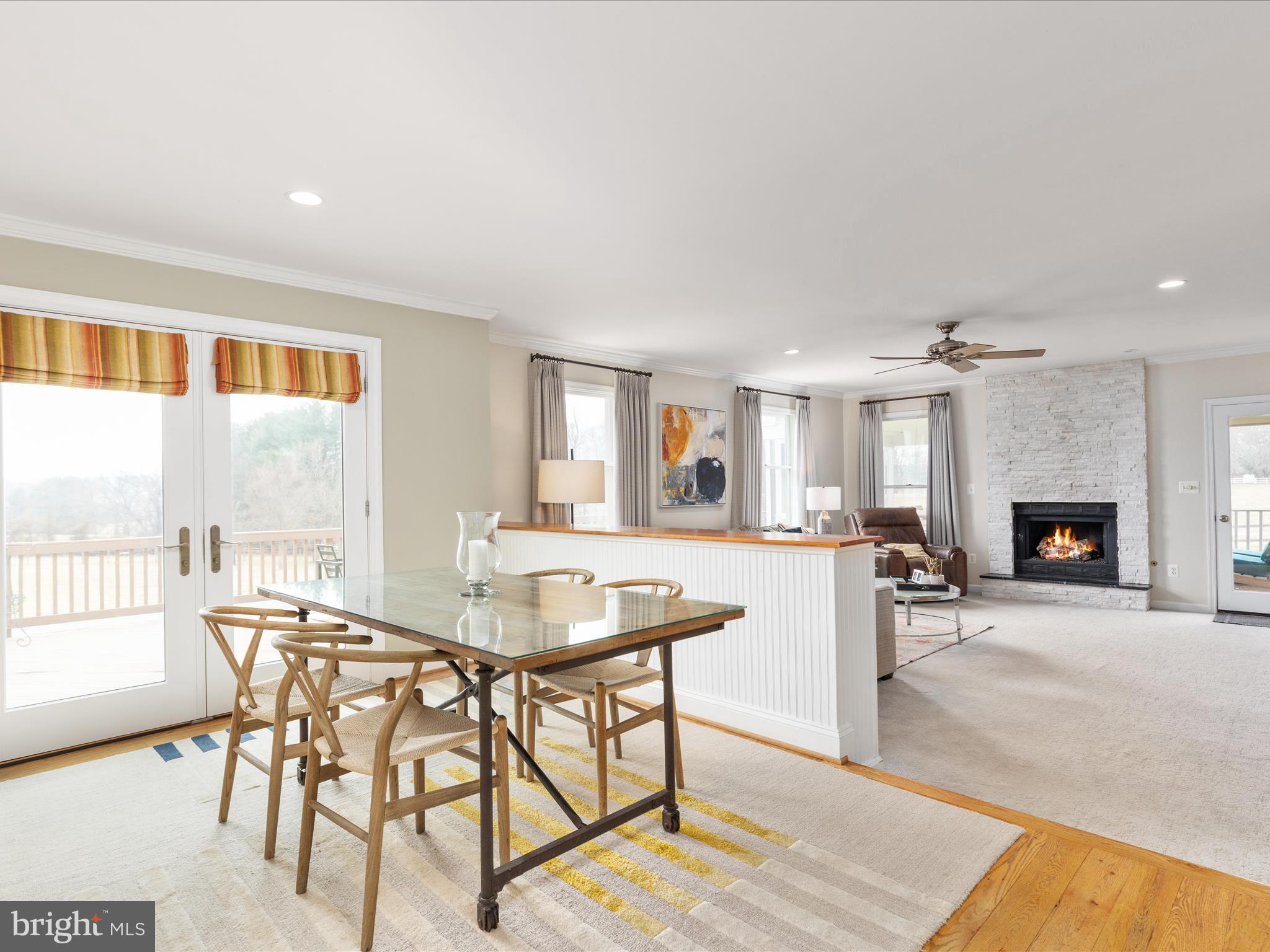 36823 Shoemaker School Road Purcellville, VA 20132 - Photo 15 of 59 a dining room with furniture and fireplace
