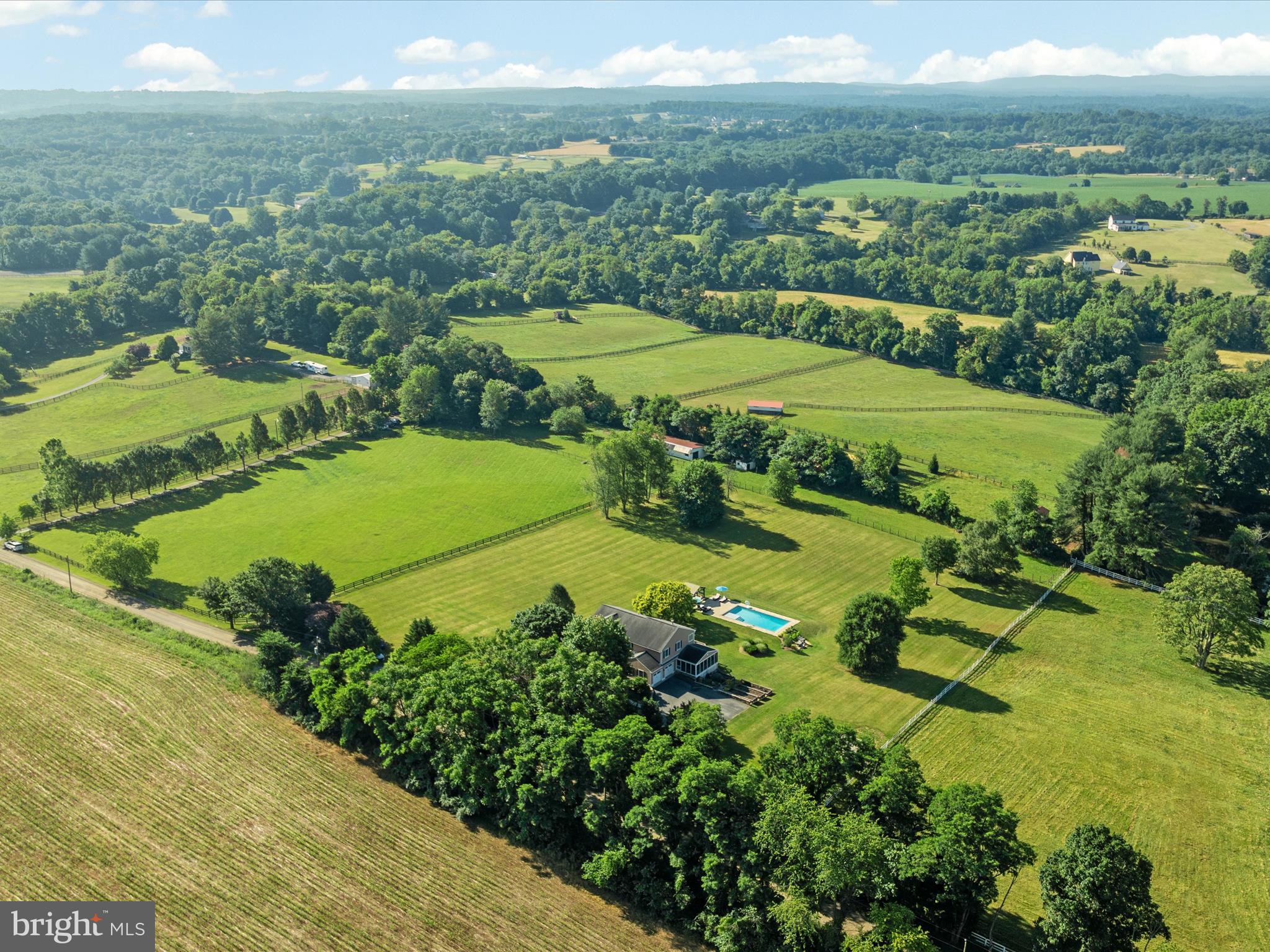 36823 Shoemaker School Road Purcellville, VA 20132 - Photo 54 of 59 an aerial view of a houses with a yard