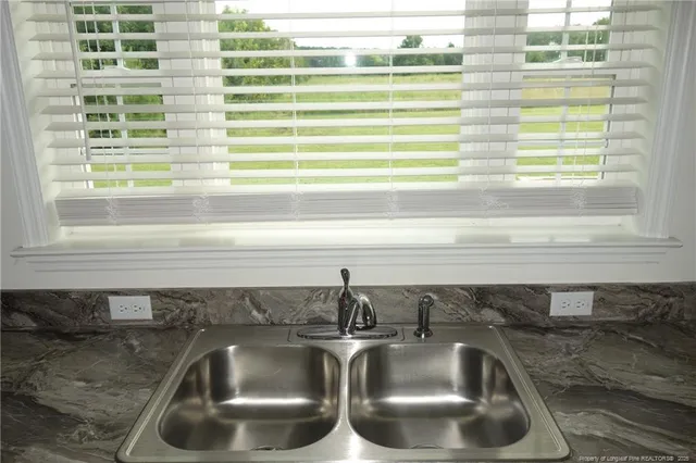 a close view of sink and tap