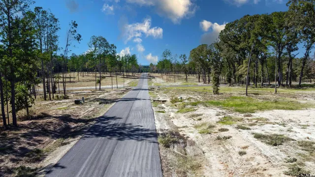 a view of a lake with a house