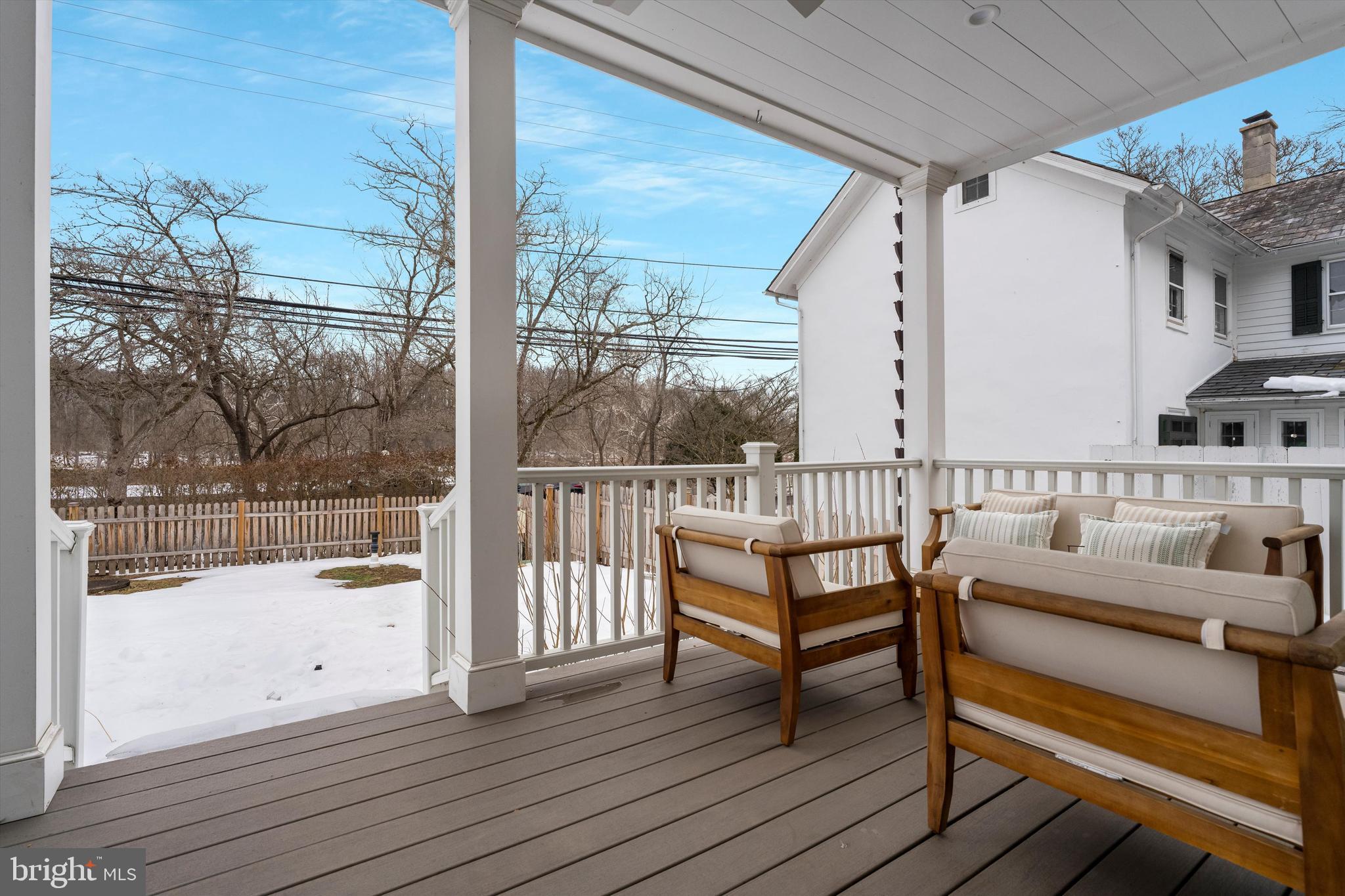 3741 River Road Lumberville, PA 18933 - Photo 2 of 31 a view of a balcony with wooden floor