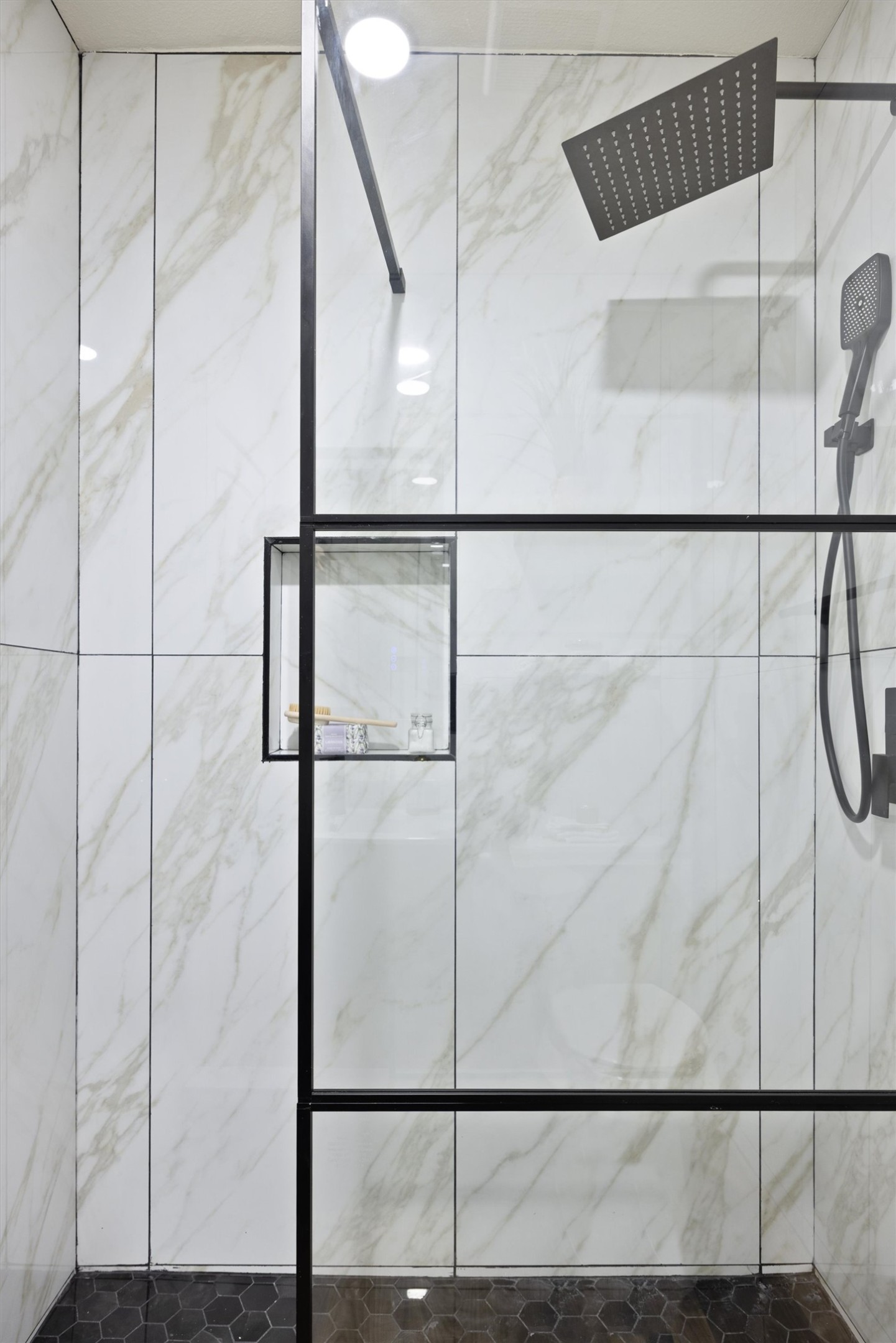 6212 Boxcar Run Austin, TX 78745 - Photo 29 of 36 Full bathroom with a marble finish shower