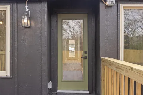 a view of a front door