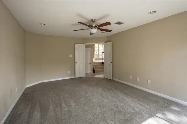 a view of an empty room