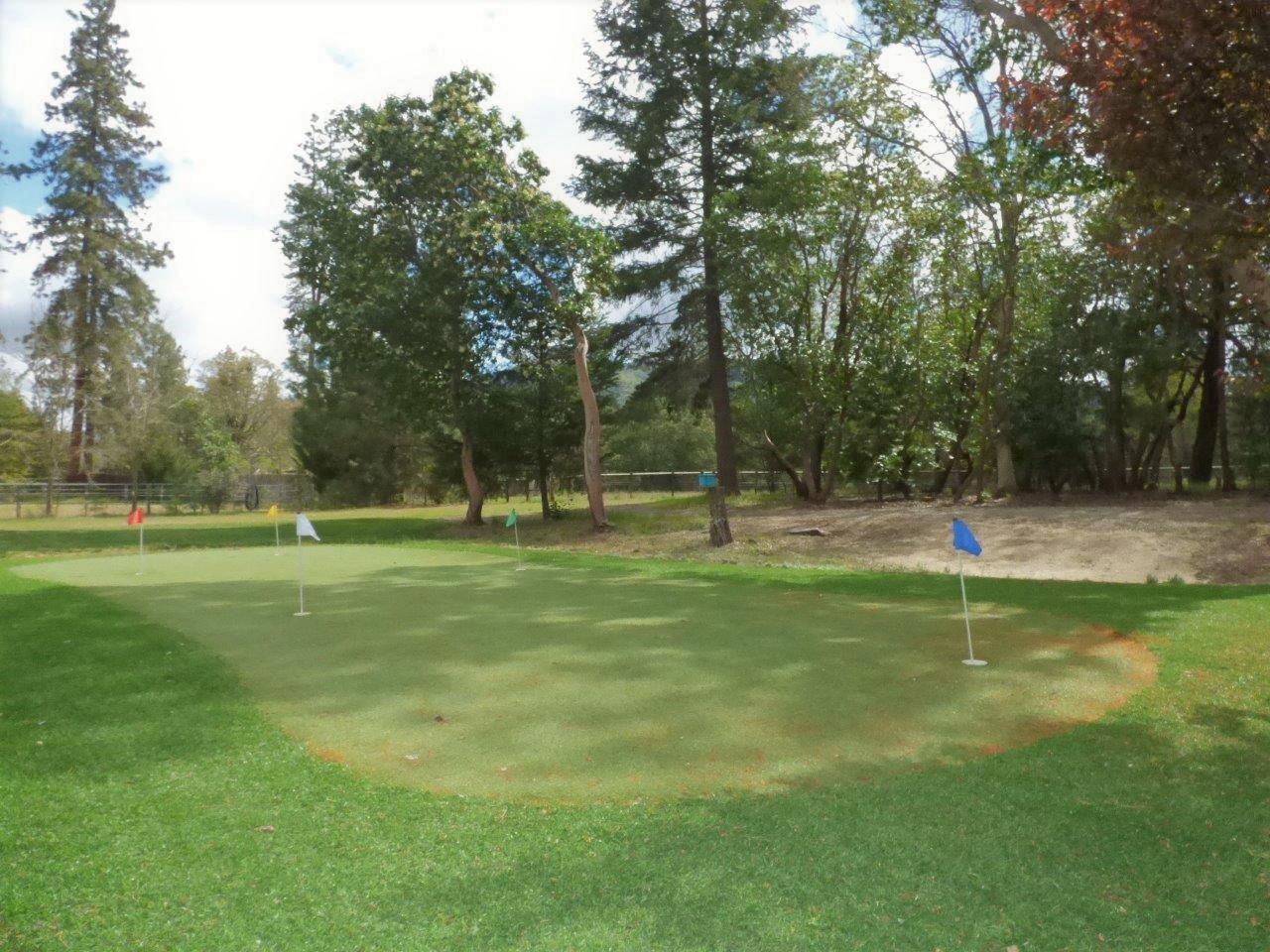 243 Cedar Flat Road Williams, OR 97544 - Photo 46 of 58 Putting Green with Sand trap