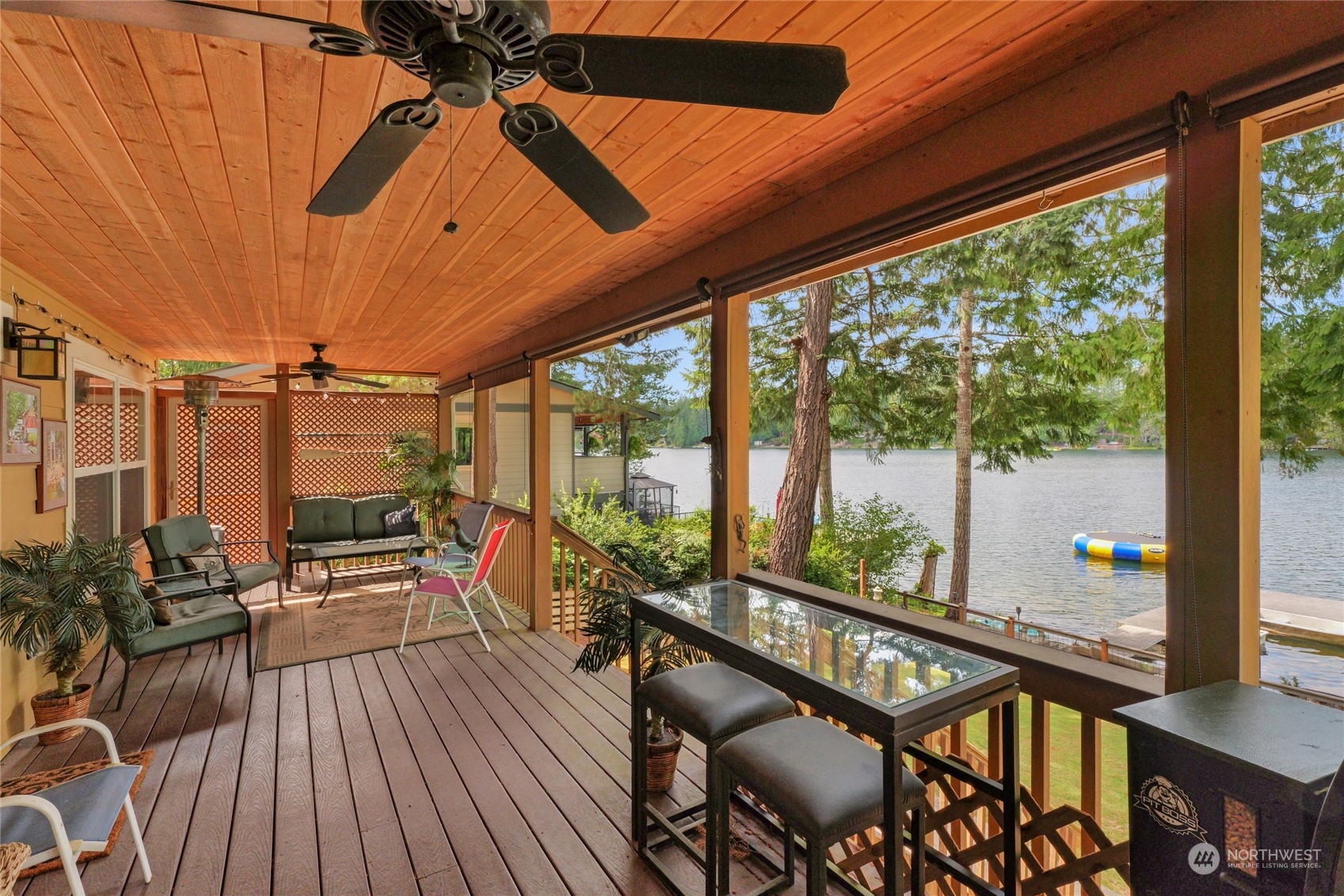 160 East Benson Lake Road Grapeview, WA 98546 - Photo 11 of 34 a view of a balcony with chairs