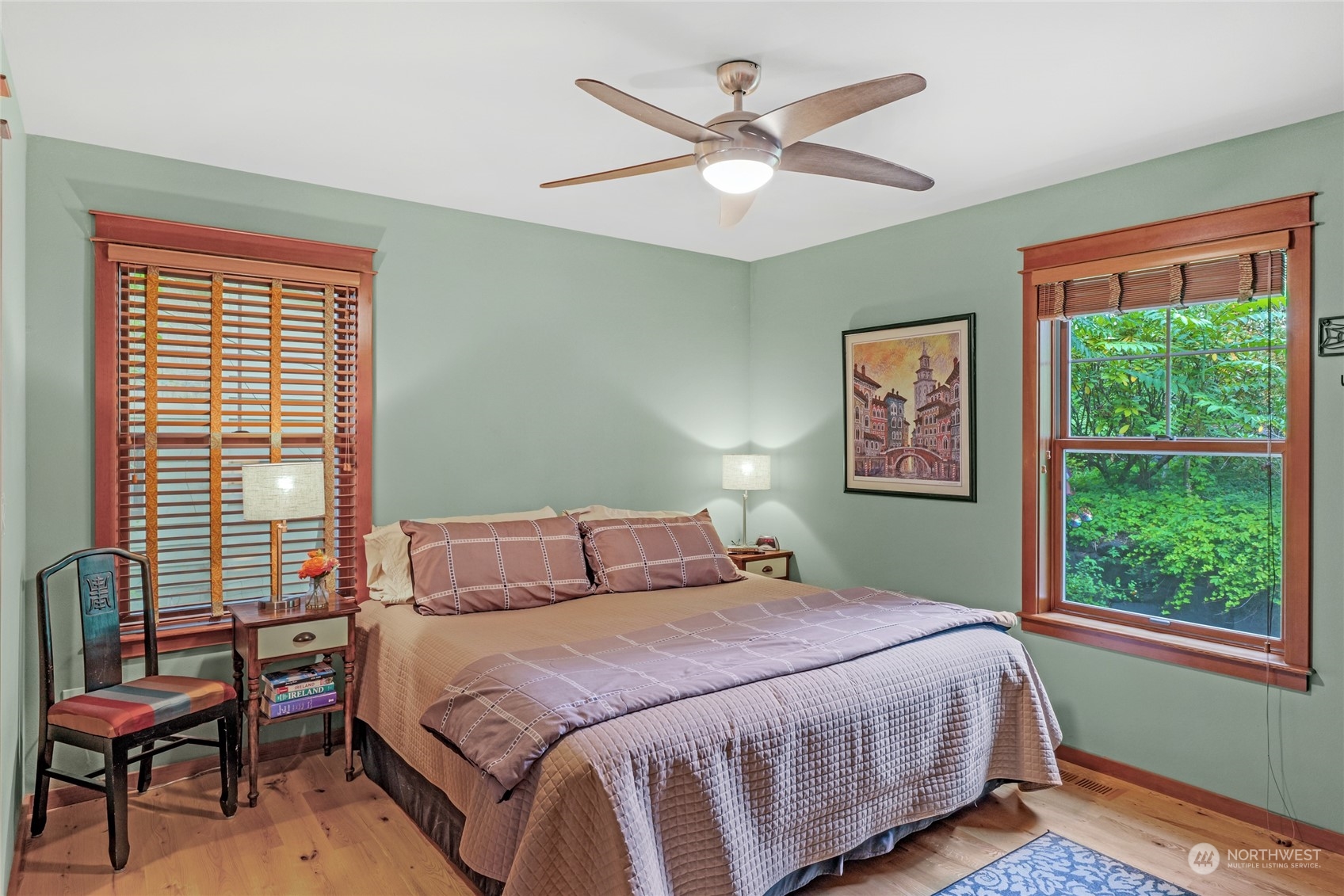 160 East Benson Lake Road Grapeview, WA 98546 - Photo 18 of 34 a bedroom with a bed and a window