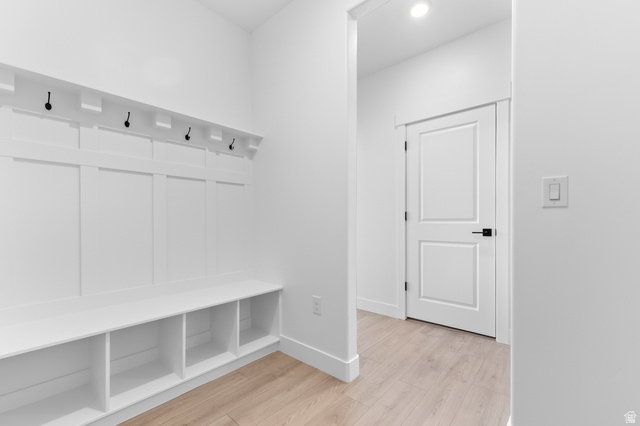 2362 1400 West, Unit 14 Perry, UT 84302 - Photo 12 of 22 Built-in mudroom bench with cubby storage and coat hooks