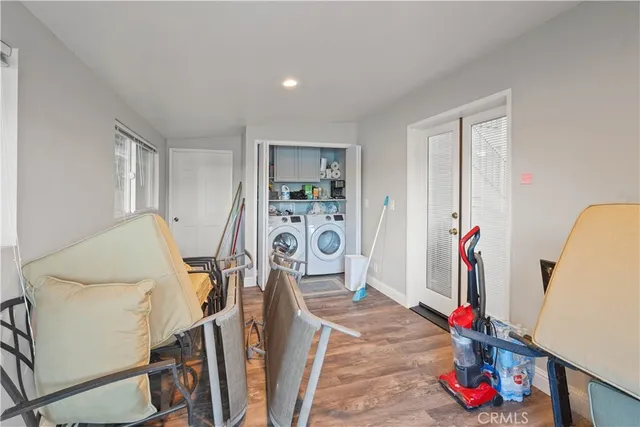 a bathroom with a sink vanity and a mirror
