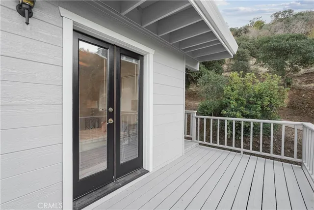 a view of a terrace with skyline