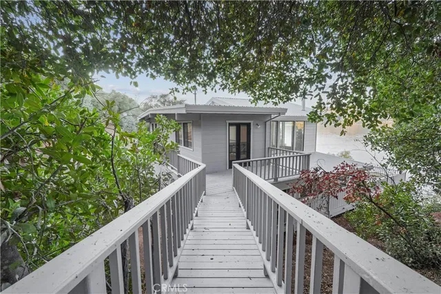 a view of a lake with outdoor space