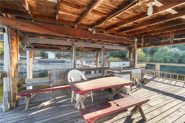 a view of lake with mountain