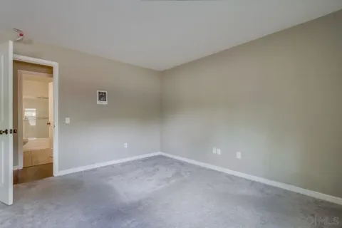 a bathroom with a shower and a toilet