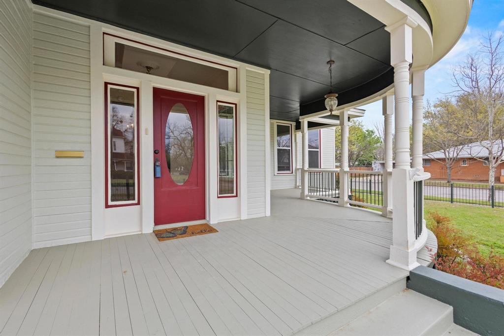 1001 West Morton Street Denison, TX 75020 - Photo 8 of 37 a view of swimming pool with porch