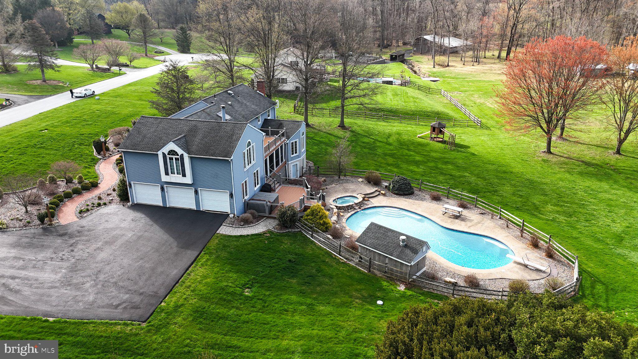 42 Eleanor Drive Spring City, PA 19475 - Photo 6 of 59 an aerial view of a house with garden space and street view