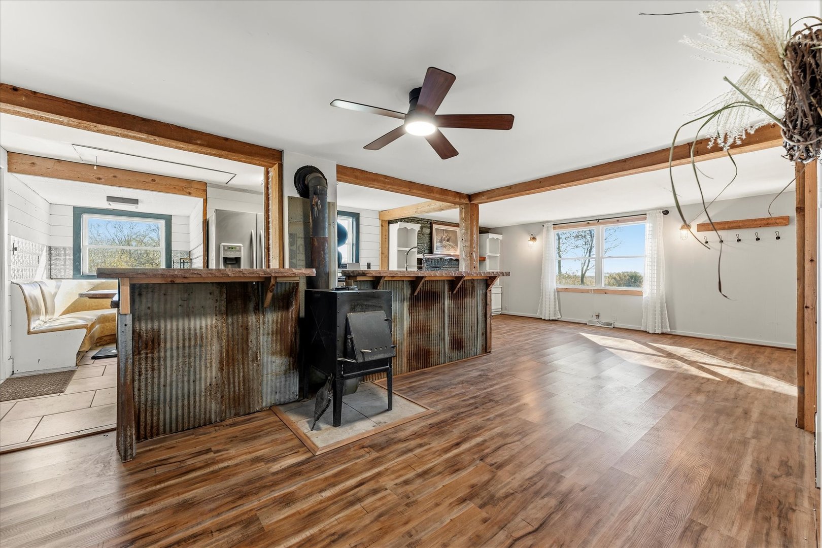 1311 East 4140 North Road Rankin, IL 60960 - Photo 27 of 54 a view of a livingroom with furniture and hardwood floor
