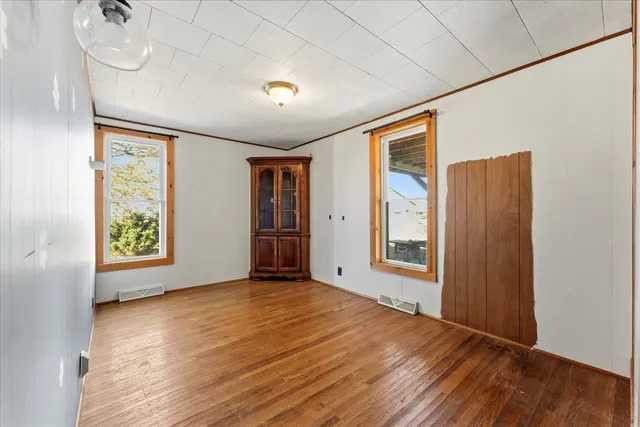 a bathroom with a bathtub and a sink