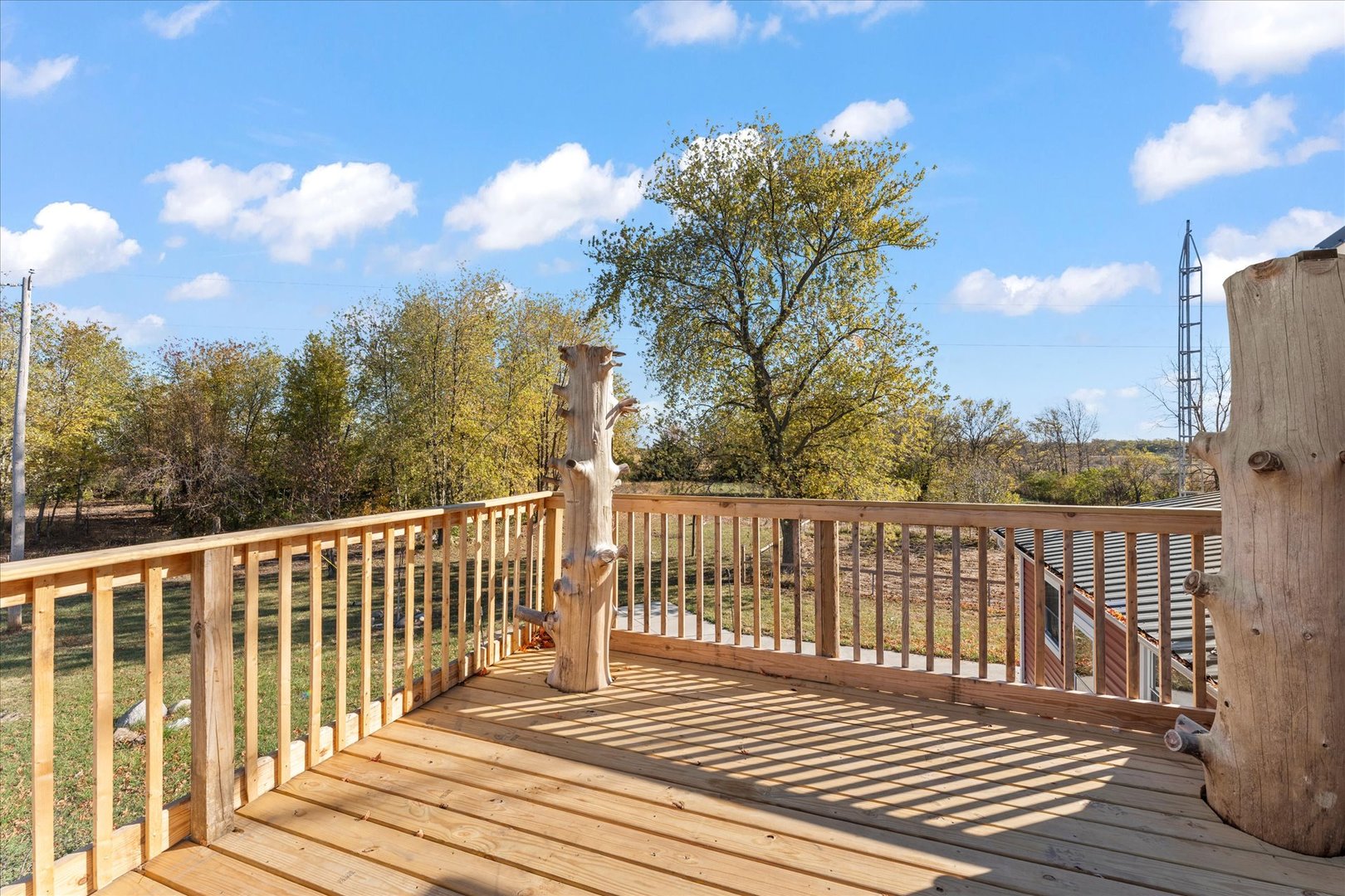 1311 East 4140 North Road Rankin, IL 60960 - Photo 41 of 54 a view of a wooden roof deck