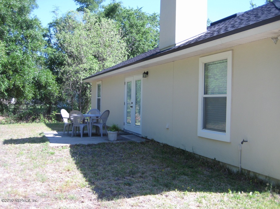 rear of home
