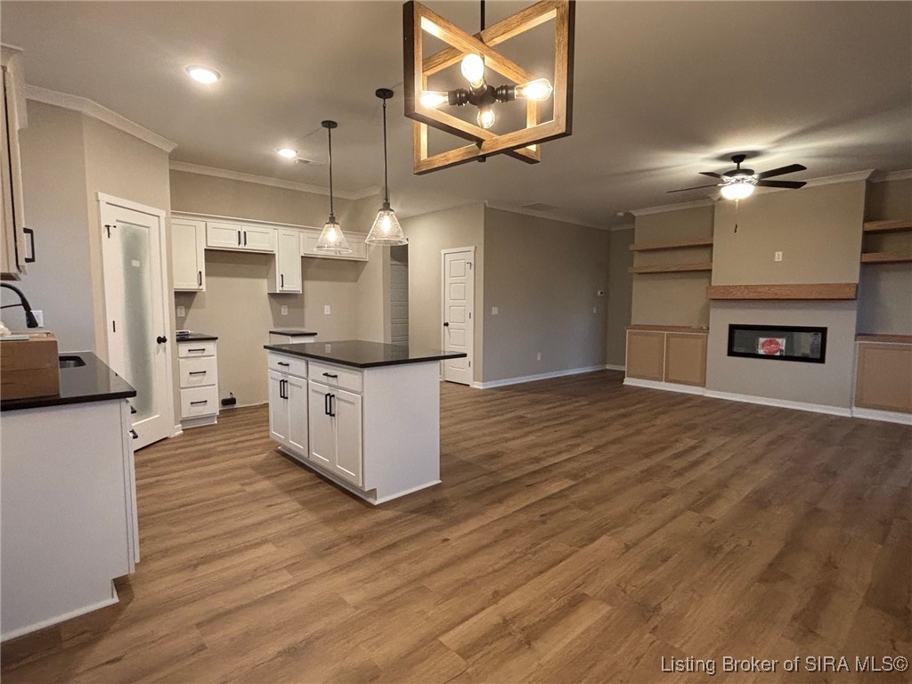 2618 Vineyard Way, Unit 232 Memphis, IN 47143 - Photo 16 of 16 Open floor plan with fireplace, built-ins, and island!