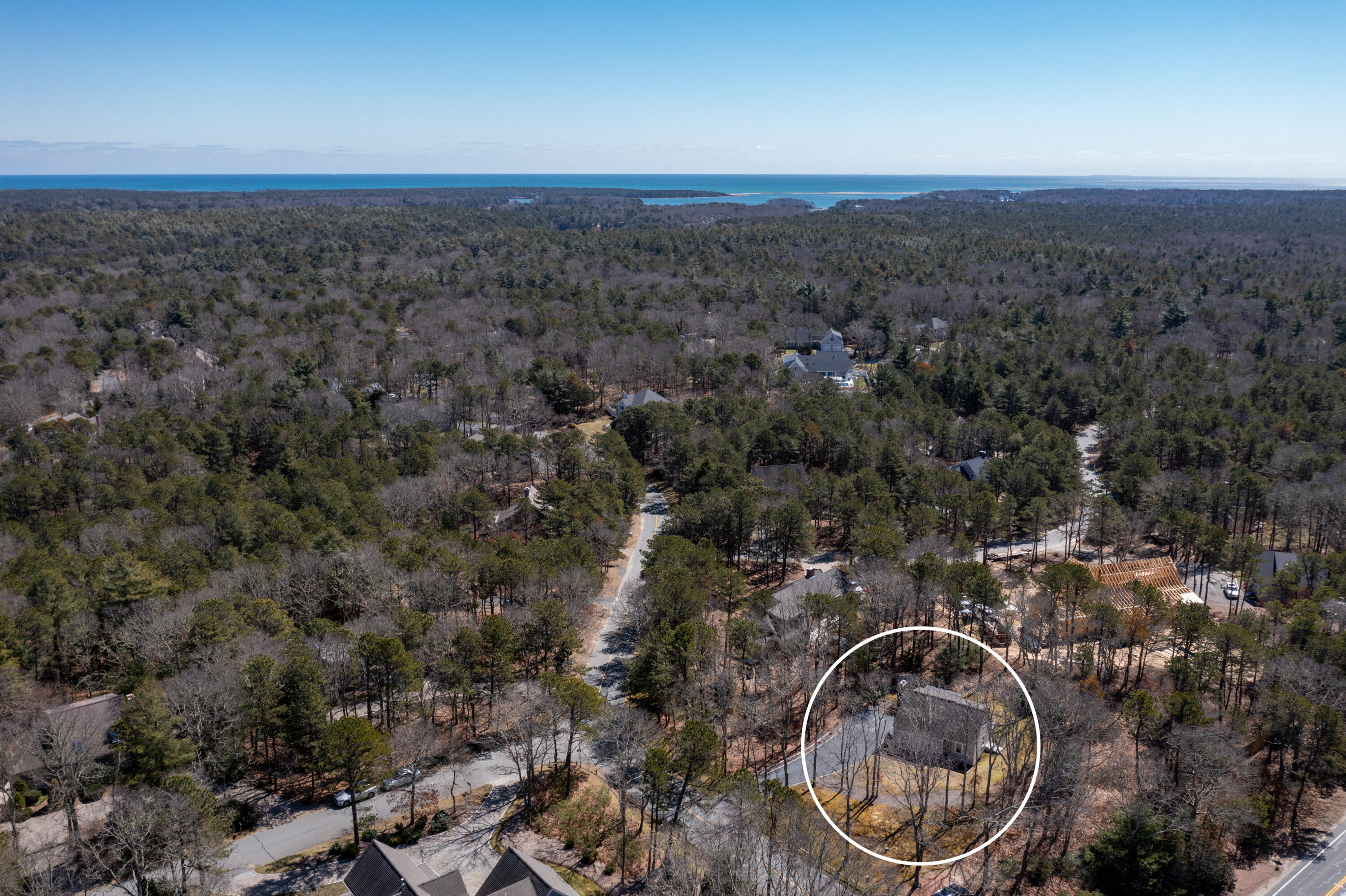 5 Amos Landing Road Mashpee, MA 02649 - Photo 25 of 27 an aerial view of multiple house