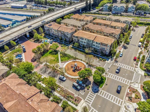 a front view of a building