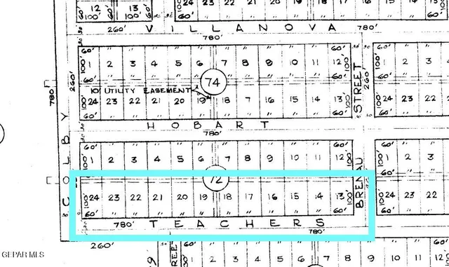 $14,750 | 389534 Teachers Avenue, El Paso, TX 79928